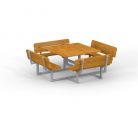 Quadro Table and Bench 